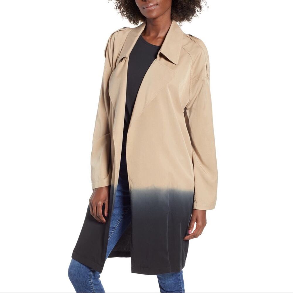 BLANK NYC  Ombre Dip Dye Trench Coat